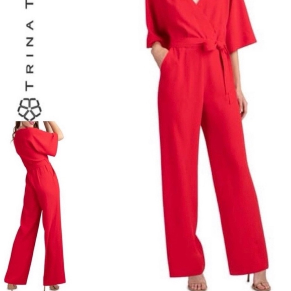 NEW Trina Turk red jumpsuit